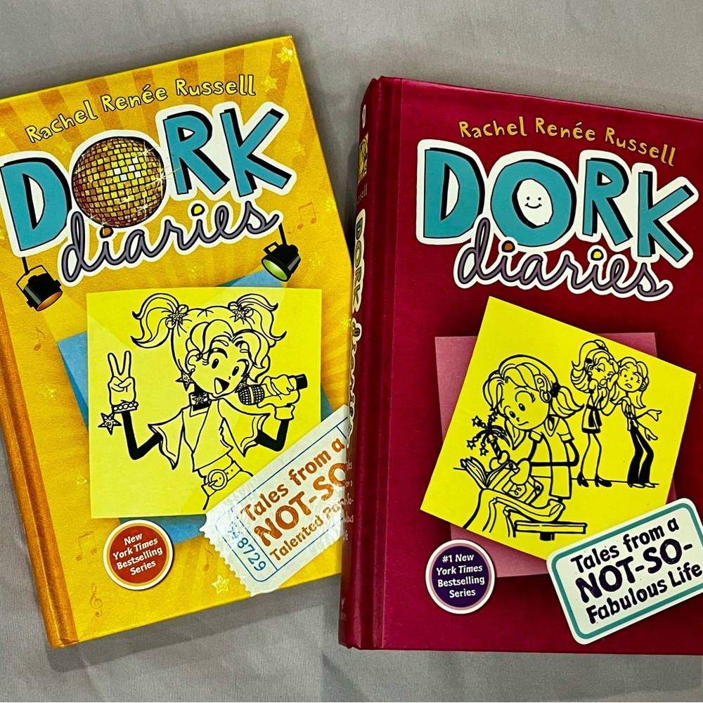 Dork Diaries Hardcover Books 1 & 3 by Rachel Russell